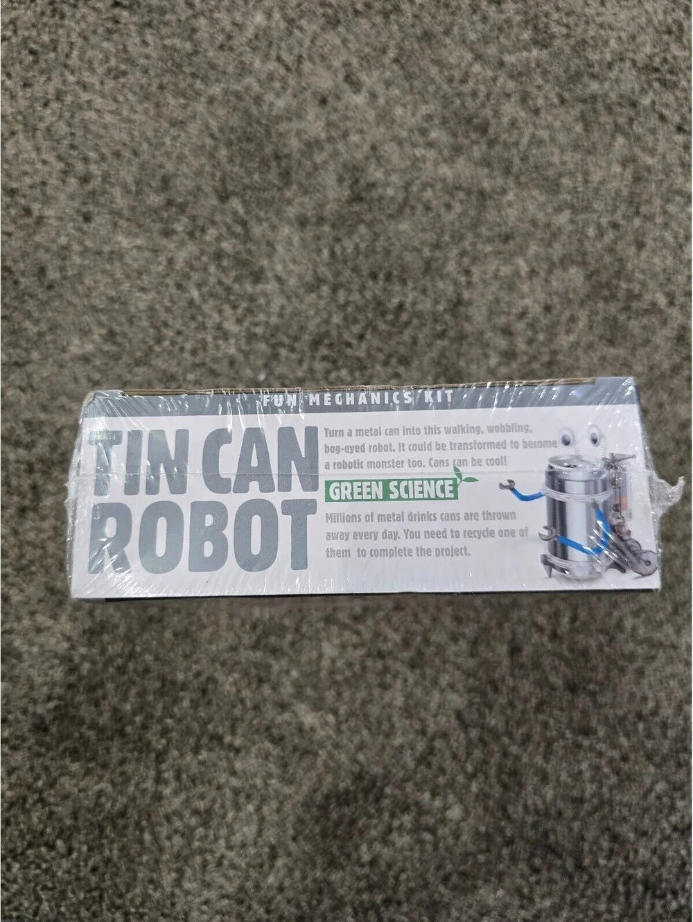 4M Tin Can Robot Fun Mechanics Kit - Green Science Educational Toy